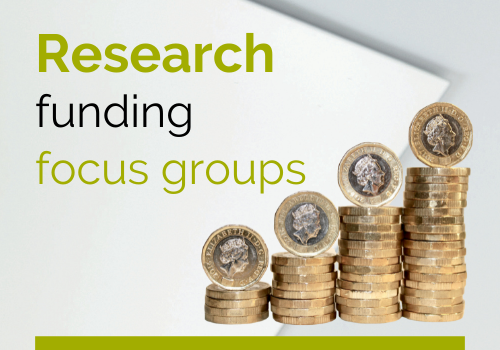 Graphic image of research funding focus groups